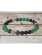 Stop Pipi Au Lit Bracelet Lithotherapie Jade vert Grenat Améthyste Quartz rose Pierre naturelle