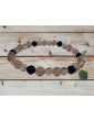 Bracelet Migraine Lapis lazuli - Quartz rose - Cristal de roche Pierre naturelle Lithotherapie